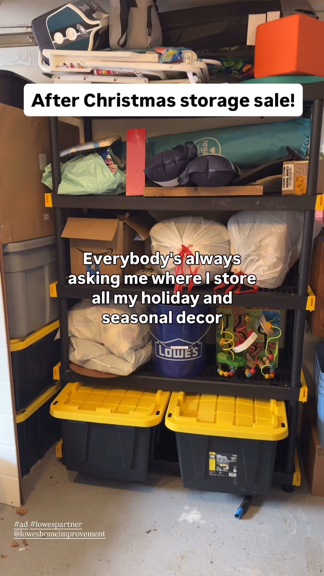 BLACK FRIDAY DEALS: 

Storage shelving: $25 off now through 12/1

Storage totes: $3 off now through 12/1

(Offers applied in cart)

These totes and  shelving for after Christmas storage and toy storage can be found at @loweshomeimprovement!

#ad #lowespartner

#LTKCyberWeek #LTKSeasonal #LTKHome