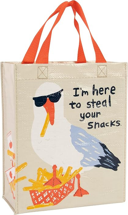 Blue Q Handy Tote Bag - I'm Here to Steal Your Snacks - Recycled & Reusable Sturdy Canvas Shoppin... | Amazon (US)