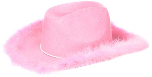 U.S. Toy H462 Adult Boa Cowgirl Hat, Pink | Amazon (US)