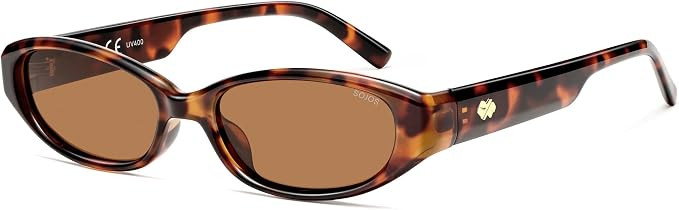 SOJOS Trendy Cat Eye Polarized Sunglasses for Women Fashion Cateye Chic Narrow Y2K Sun Glasses SJ... | Amazon (US)