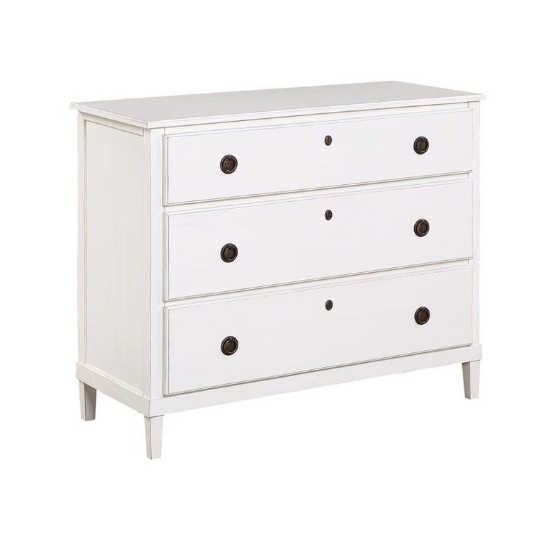 Cambridge Antique White 3-Drawer Wood Dresser | Walmart (US)