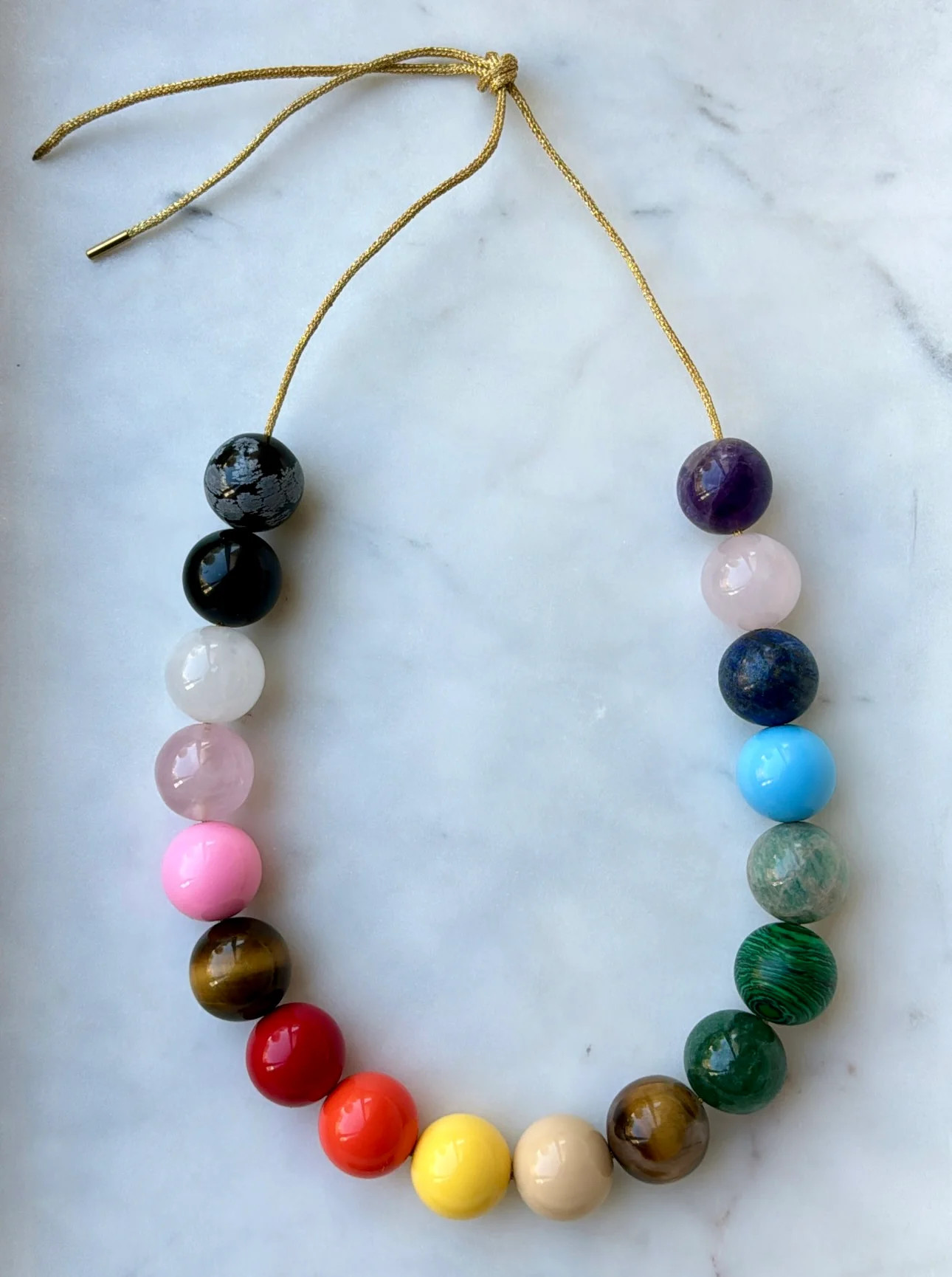 Prism Royale Bubblegum Beaded Necklaces | La Lumiere NY