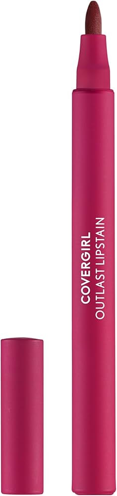Covergirl Outlast Lipstain, 50 Heat Wave, Smooth Application, Precise Pen-Like Tip, Transfer-Proo... | Amazon (US)