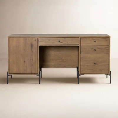Aceton 68 " Oak Executive Desk | AllModern