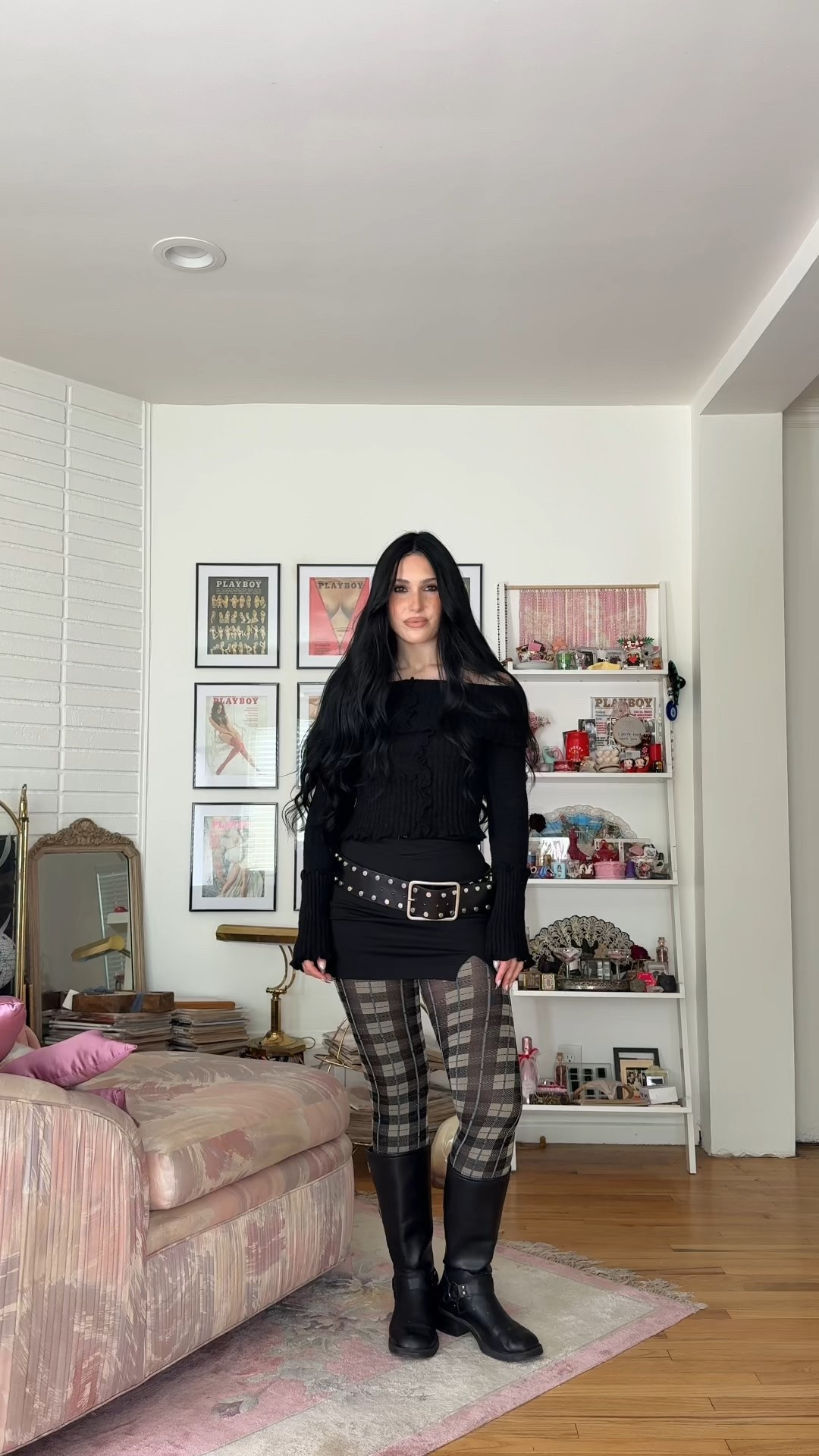 all black with a pop of fun 🤩 

my sweater is old but linked a similar one!

#LTKFindsUnder100 #LTKootd