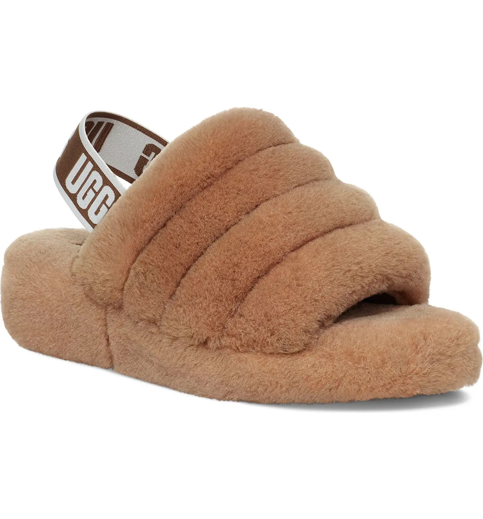 UGG® Fluff Yeah Genuine Shearling Slingback Sandal | Nordstrom | Nordstrom