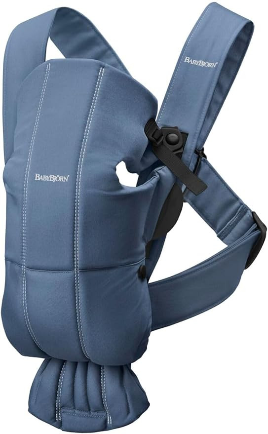 BabyBjörn Baby Carrier Mini, Cotton, Vintage indigo | Amazon (US)