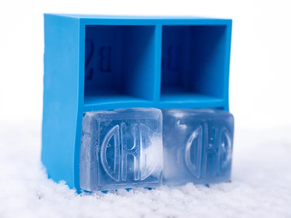 MONOGRAM Whiskey Custom 2-in Cocktail Ice Cube Tray | Etsy | Etsy (US)