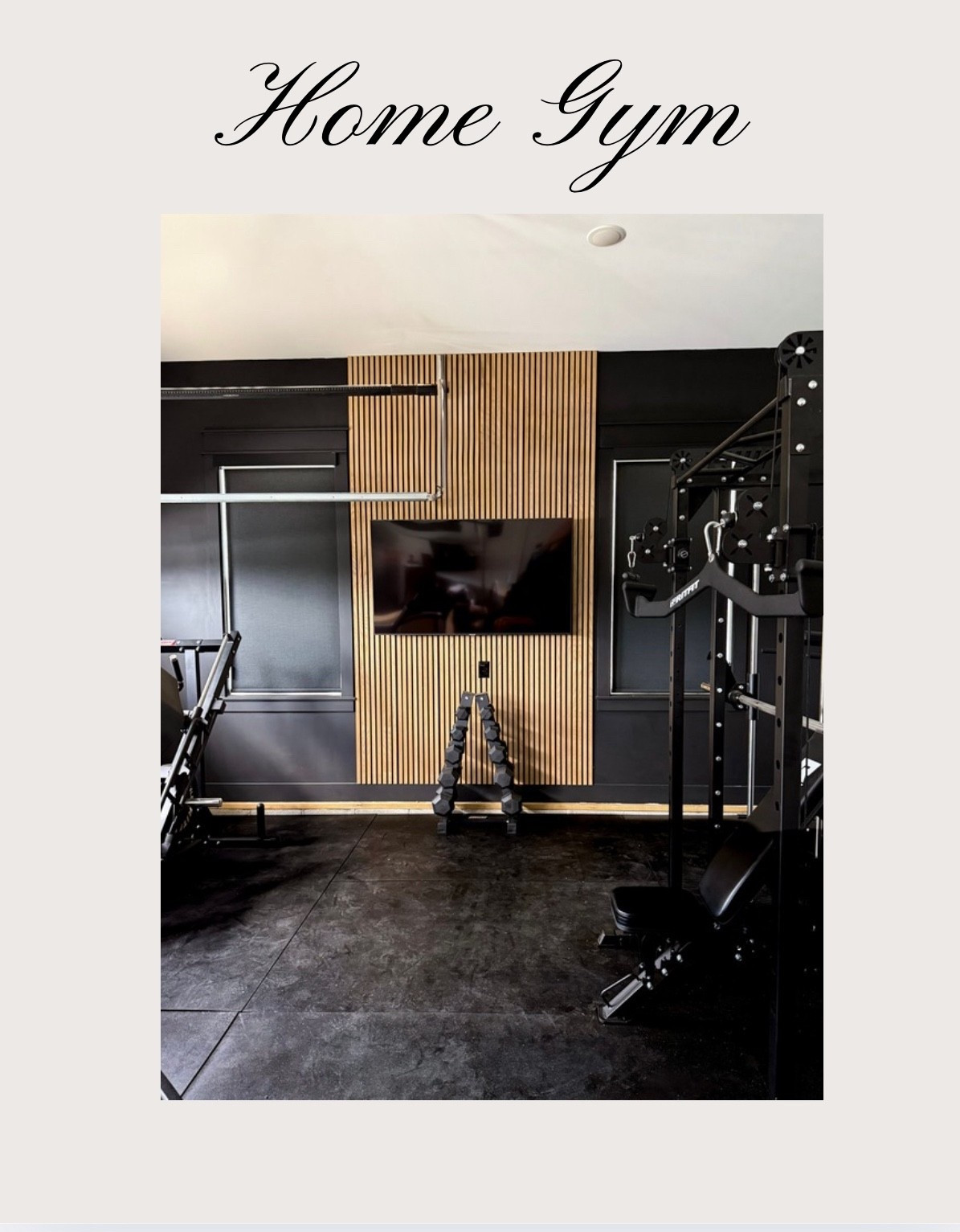 Everything in home gym! 🖤

#LTKHome
