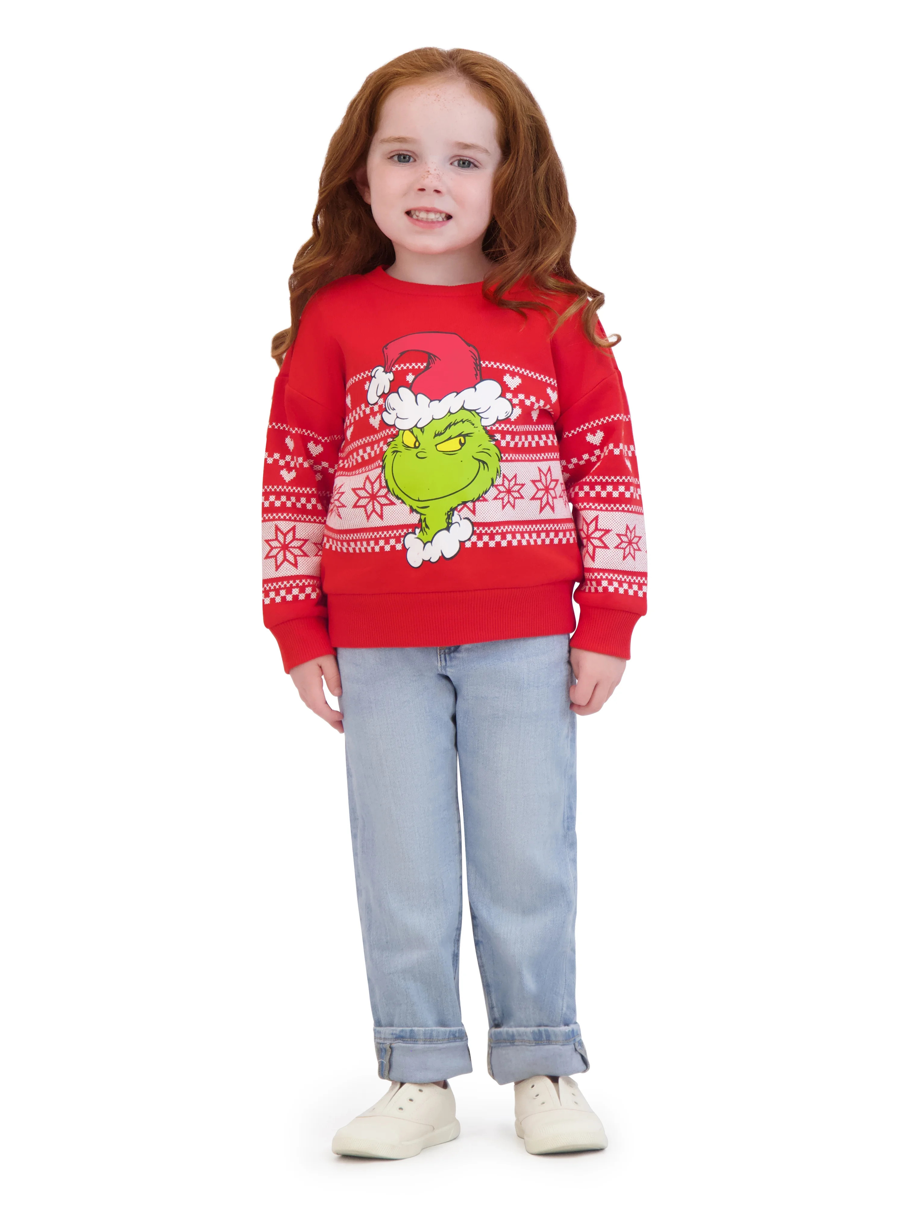 Dr. Seuss The Grinch Toddler Long Sleeve Sweatshirt, Sizes 12M-5T | Walmart (US)