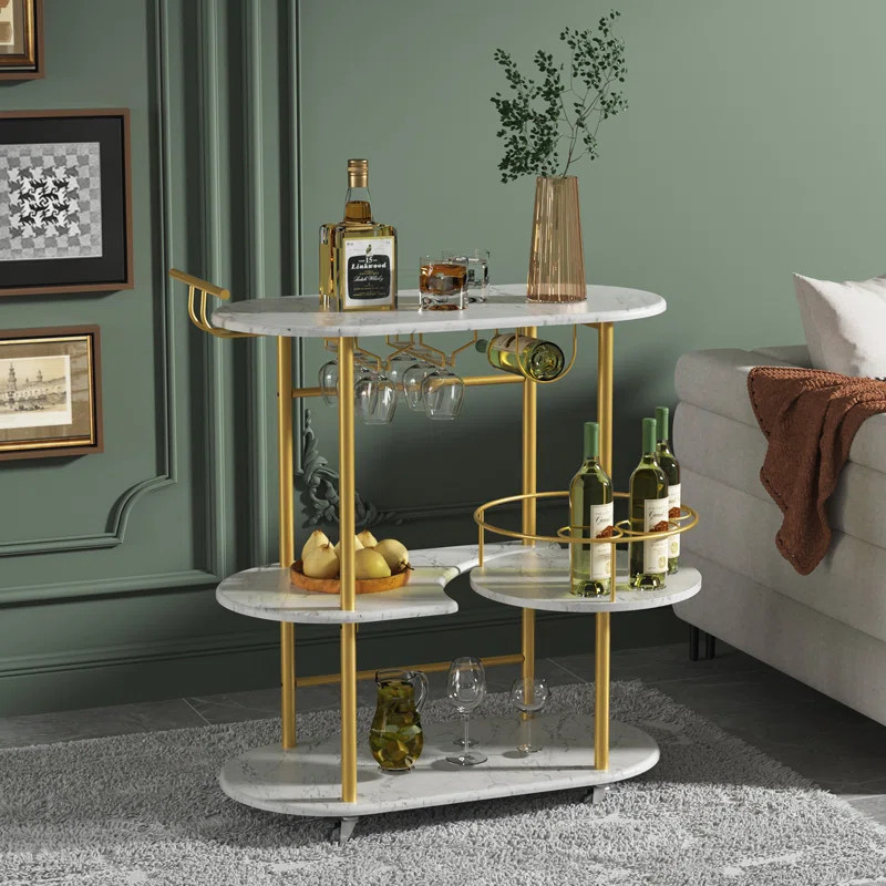 Fryson Metal Bar Cart | Wayfair North America
