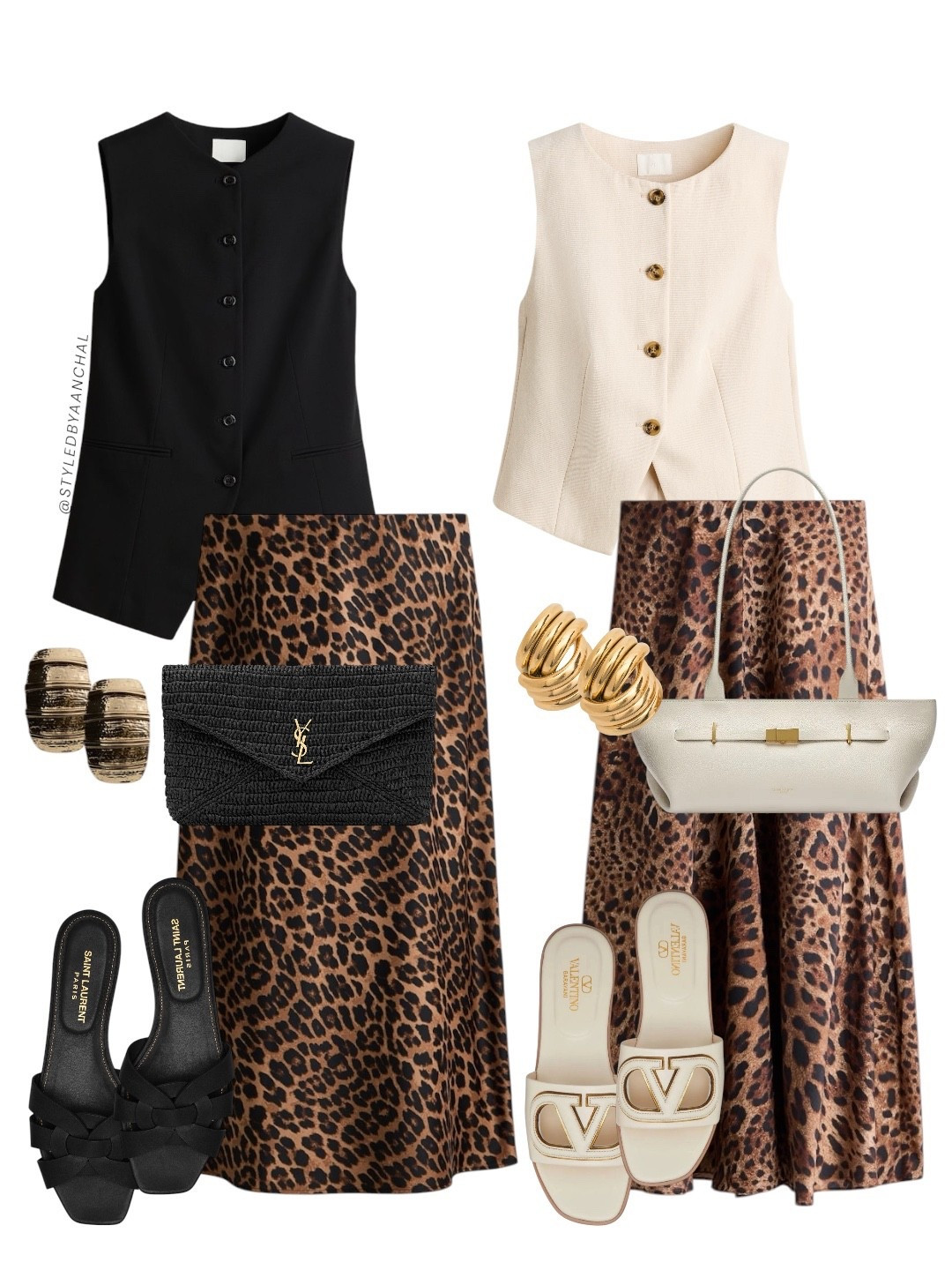 Leopard print + structured waistcoat = that perfect mix of classy & confident. 🐆✨

Which one do you prefer all black or ivory?

Save this for your next outfit inspo

#LTKootd #LTKgrwm #LTKSeasonal