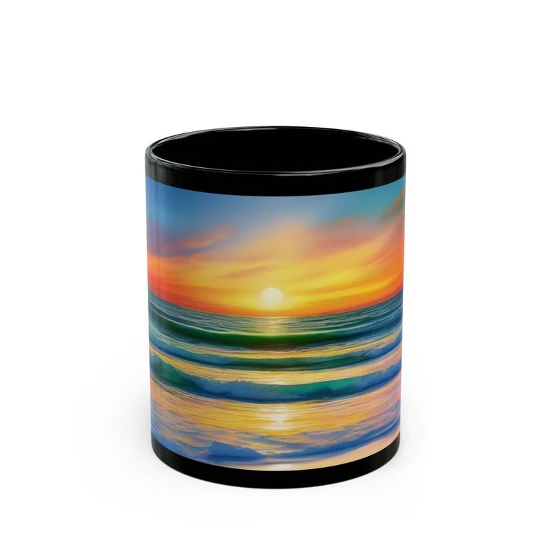 Sunrise Mug, Color Changing Cup, Sunset Ocean Wave Beach Coastal, Heat Sensitive Magic Mug, Coffe... | Etsy (US)