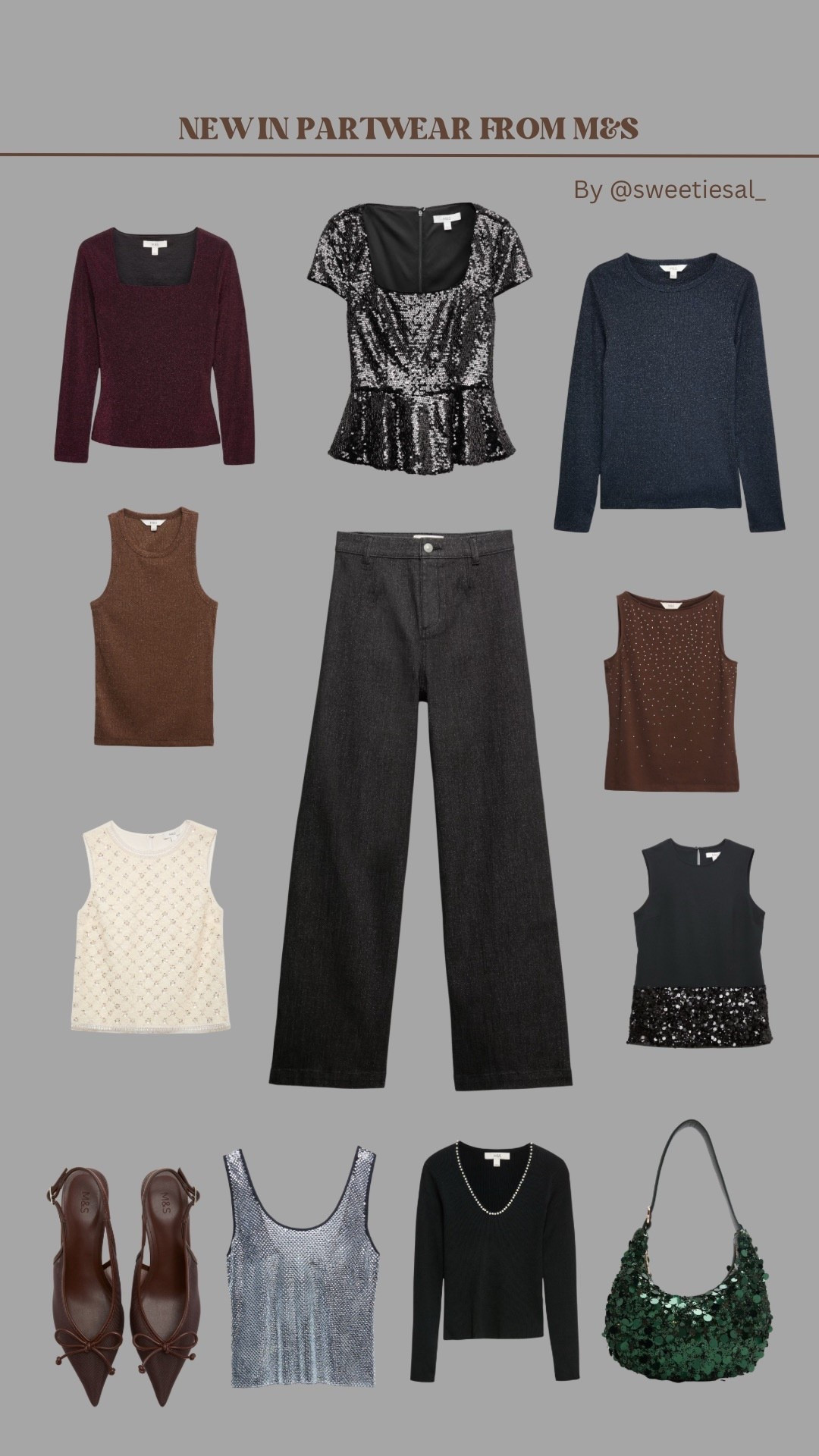 If your festive plans include a jeans and nice top then M&S have you covered! 

• Jeans and a nice Top • Marks and Spencer • M&S • Denim • Sequins • Sparkle • Christmas Party Outfit • Jeans • 

#LTKpartywear #LTKfestive #LTKstyletip