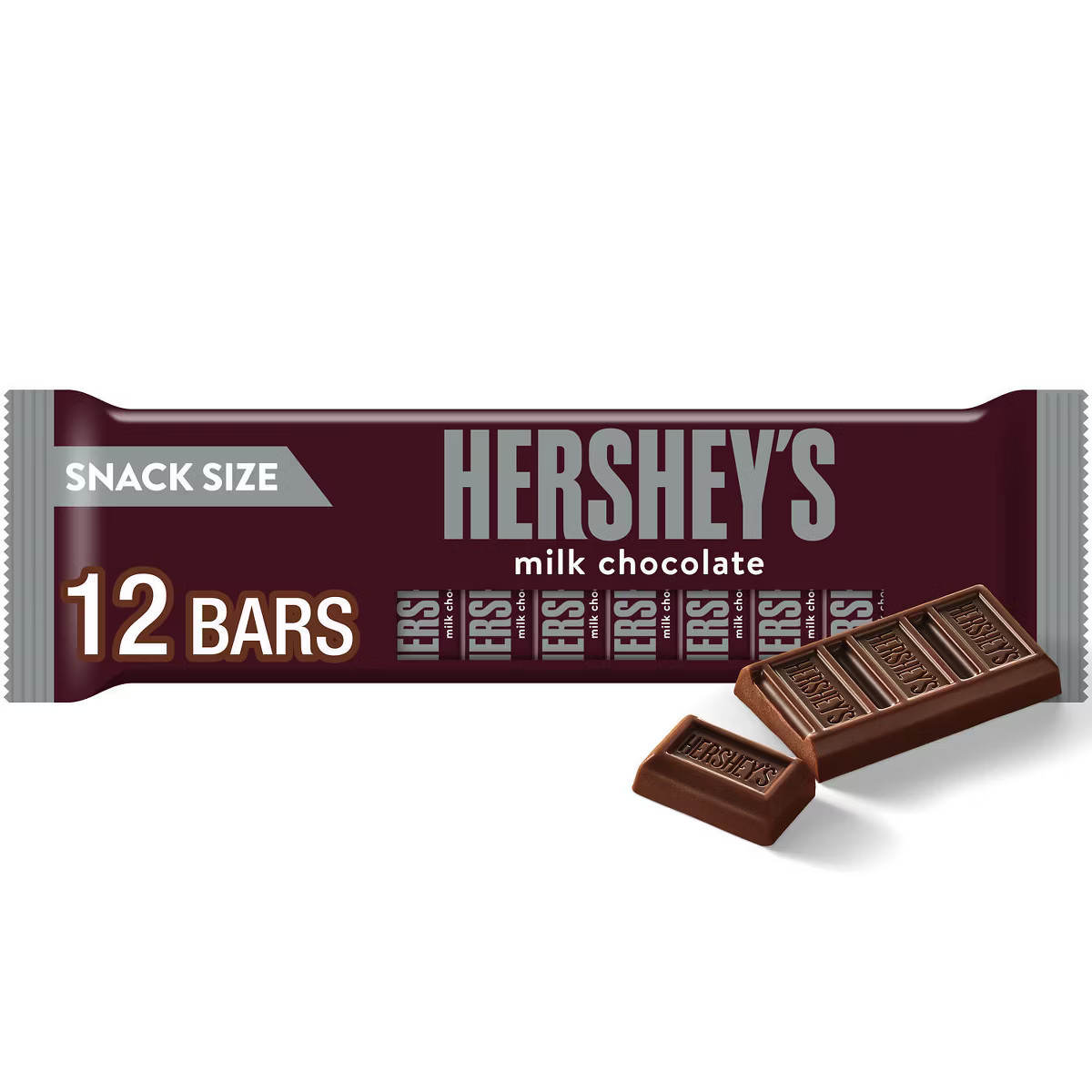 Hershey's Milk Chocolate Snack Size Candy Bars - 5.4oz/12ct | Target