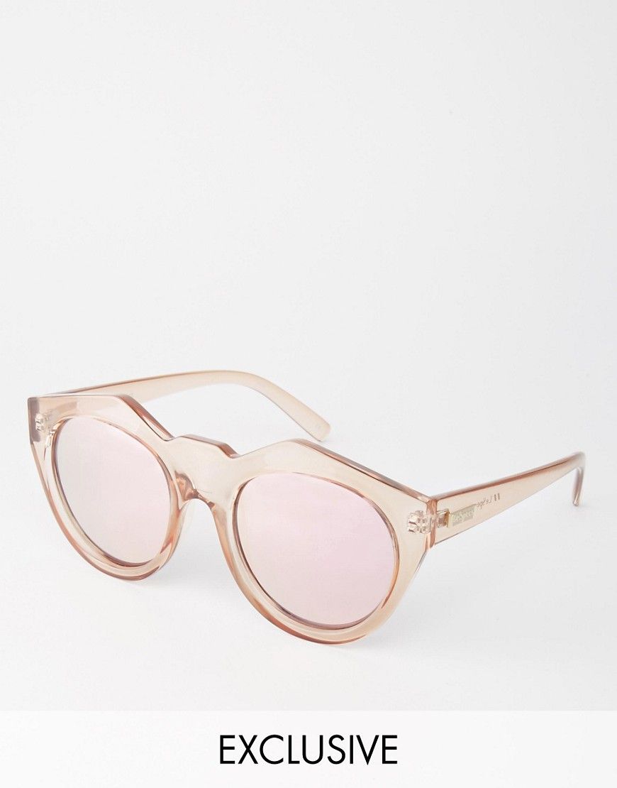 Le Specs Exclusive Neo Noir Pastel Mirror Sunglasses | ASOS UK