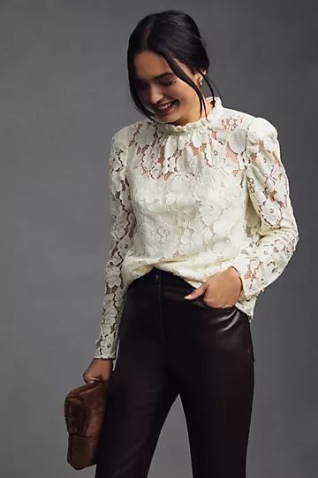 Mare Mare x Anthropologie Sheer Lace Blouse | Anthropologie (US)
