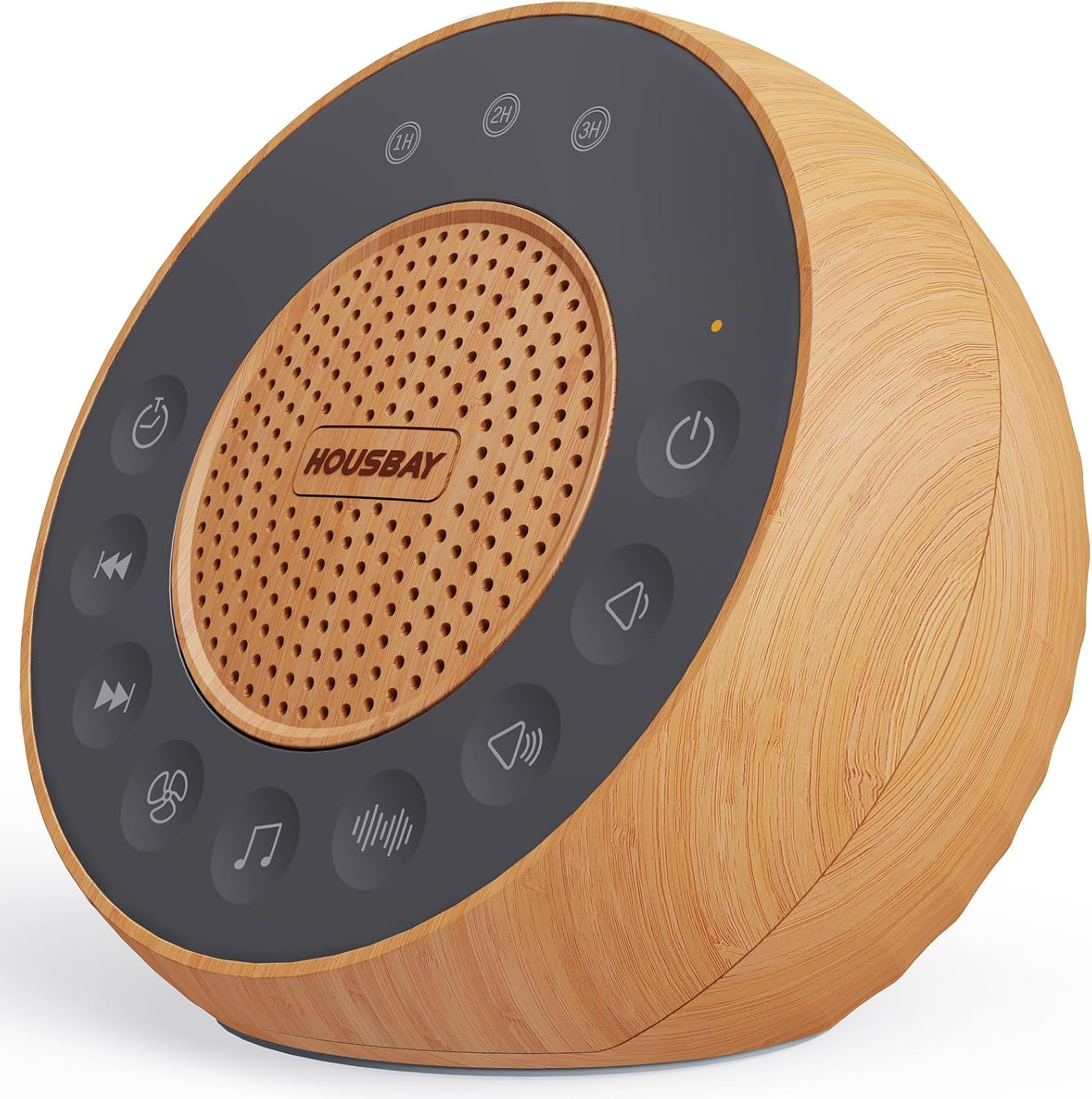 Housbay White Noise Machine with 31 Soothing Sounds, 5W Loud Stereo Sound, Auto-Off Timer, Adjustable Volume, Sleep Sound Machine for Baby, Kid, Adult -Wood Grain | Amazon (US)