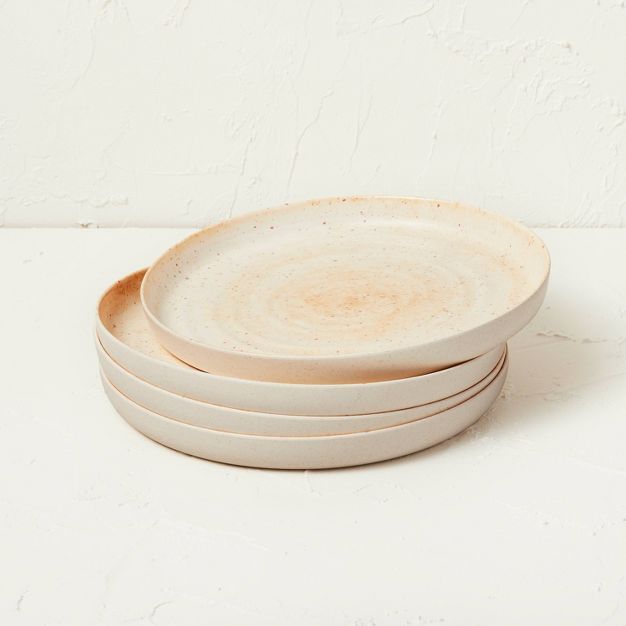 10.4&#34; 4pk Melamine Dinner Plates White - Opalhouse&#8482; designed with Jungalow&#8482; | Target