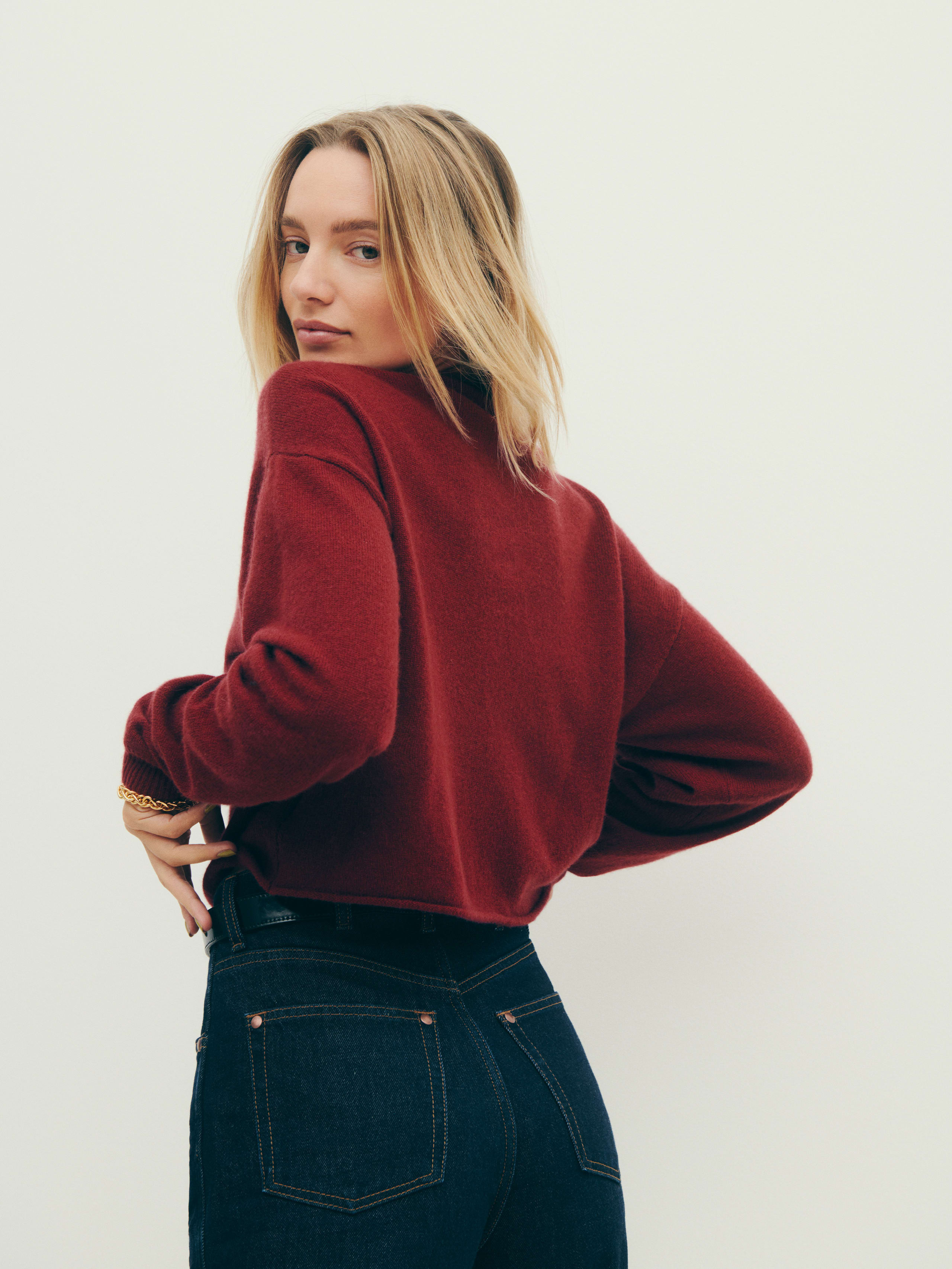 Cropped Cashmere Turtle | Reformation (Global)
