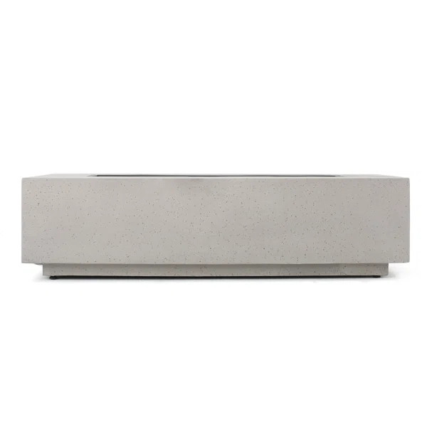 Belle 15" H x 56" W Concrete Propane Outdoor Gas Fire Pit Table | Wayfair North America