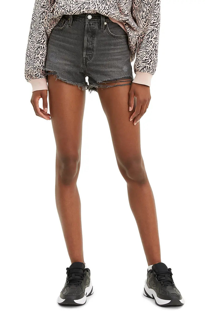501® Original High Waist Cutoff Denim Shorts | Nordstrom
