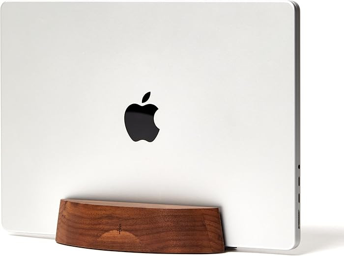 Nordik Adjustable Vertical Laptop Stand - Walnut - Premium Laptop Holder for Home Office, Softwar... | Amazon (US)