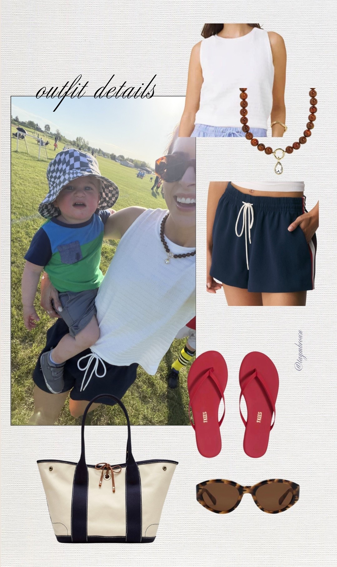 Sized down in tank (XS)
True size in shorts (S)
Size up for half sizes in flip flops

Soccer mom outfit / summer errands outfits / casual chic / track shorts outfit

#LTKmomlife #LTKootd #LTKActive