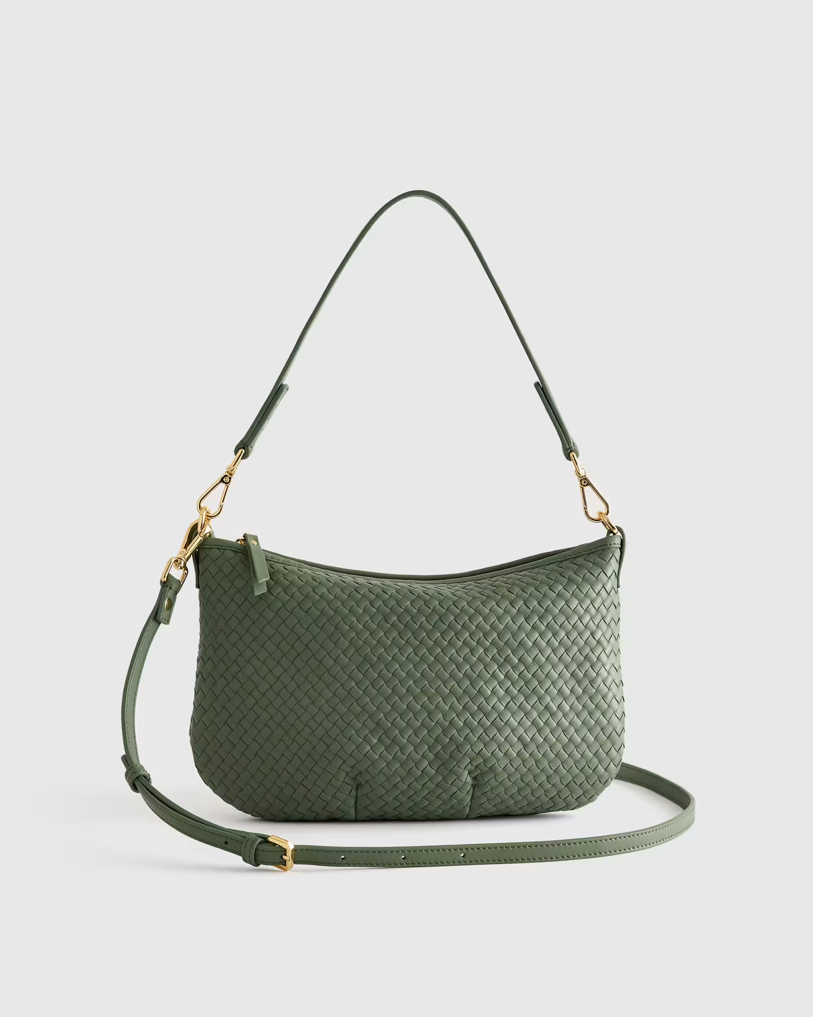 Italian Handwoven Leather Mini Shoulder Bag | Quince