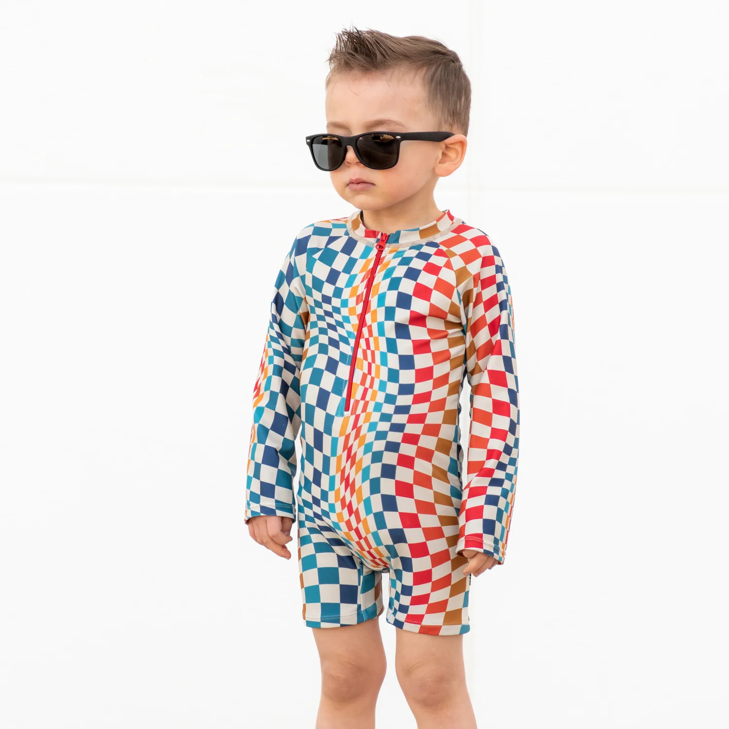 RASH GUARD- Groovy Check | millie + roo