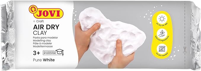 Jovi Air-Dry Modeling Clay; 1.1 lb. White, Non-staining, Perfect for Arts and Crafts Projects | Amazon (US)