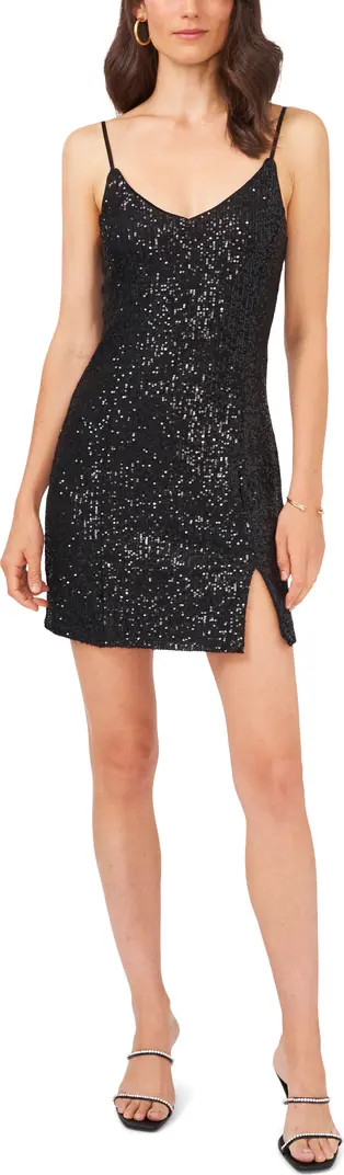 Sequin Sleeveless Mini Slipdress | Nordstrom