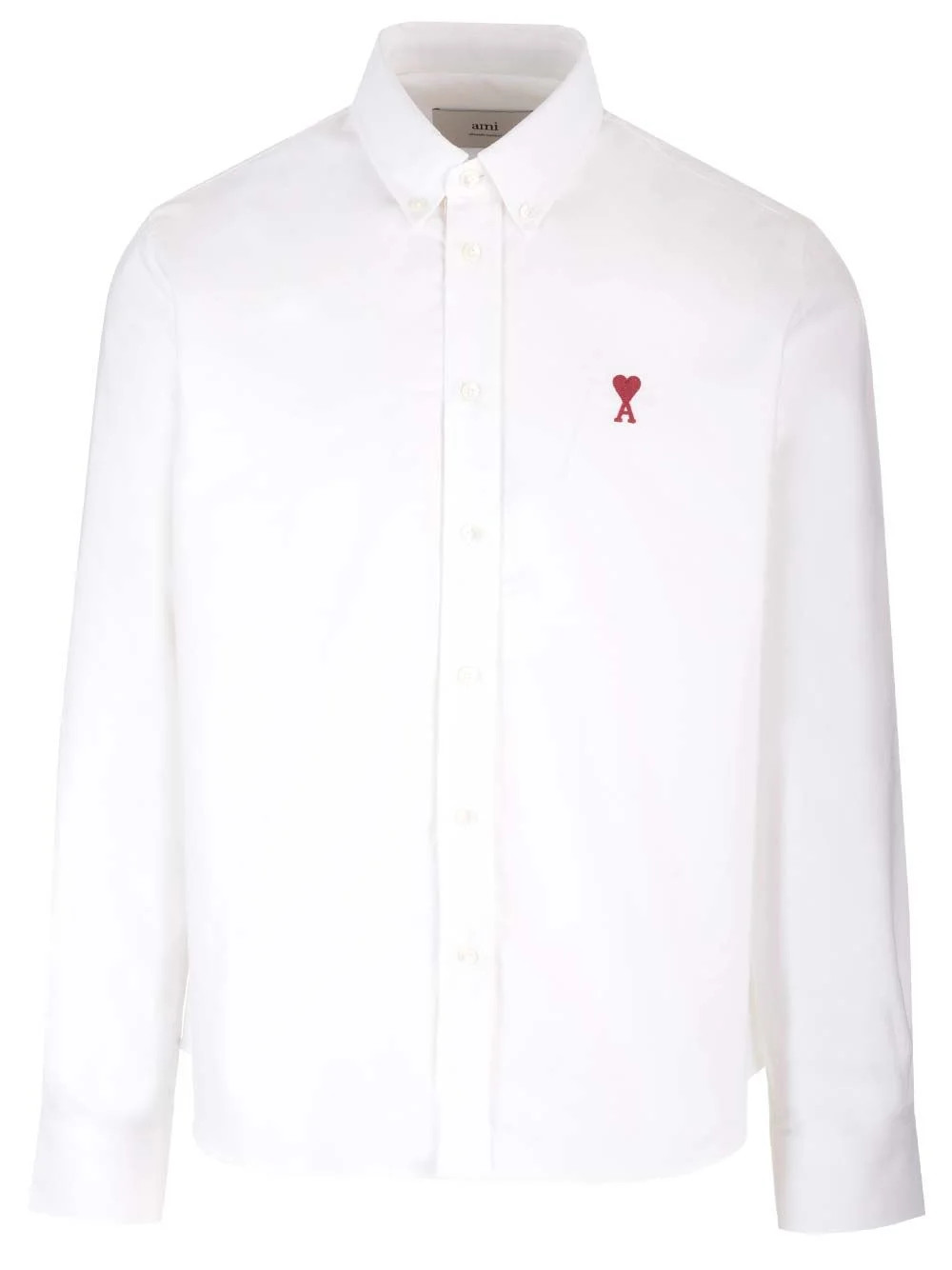 AMI Paris Ami de Coeur Logo-Embroidered Shirt | Cettire Global