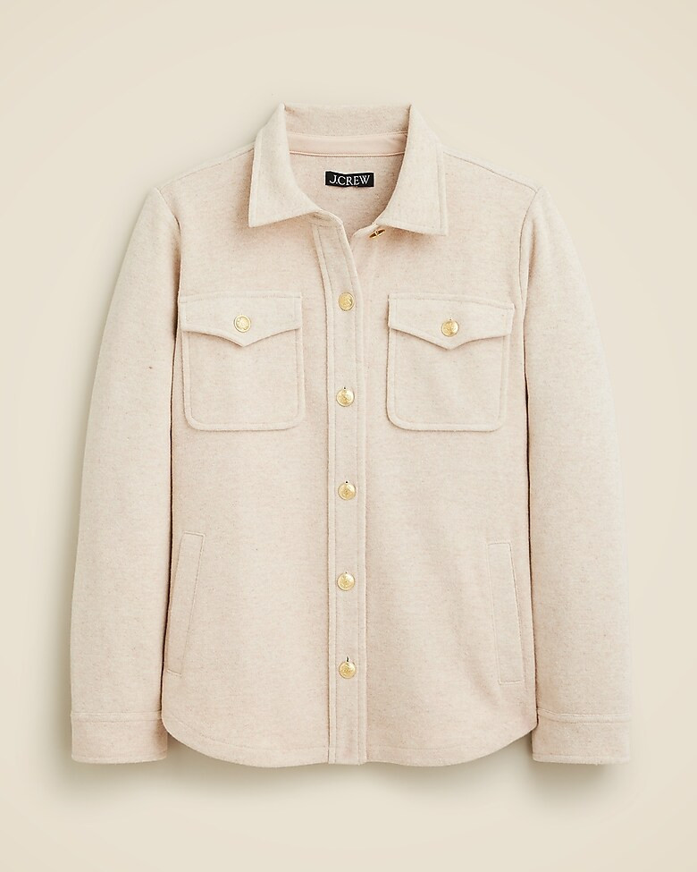 Wool-blend shirt-jacket | J. Crew US