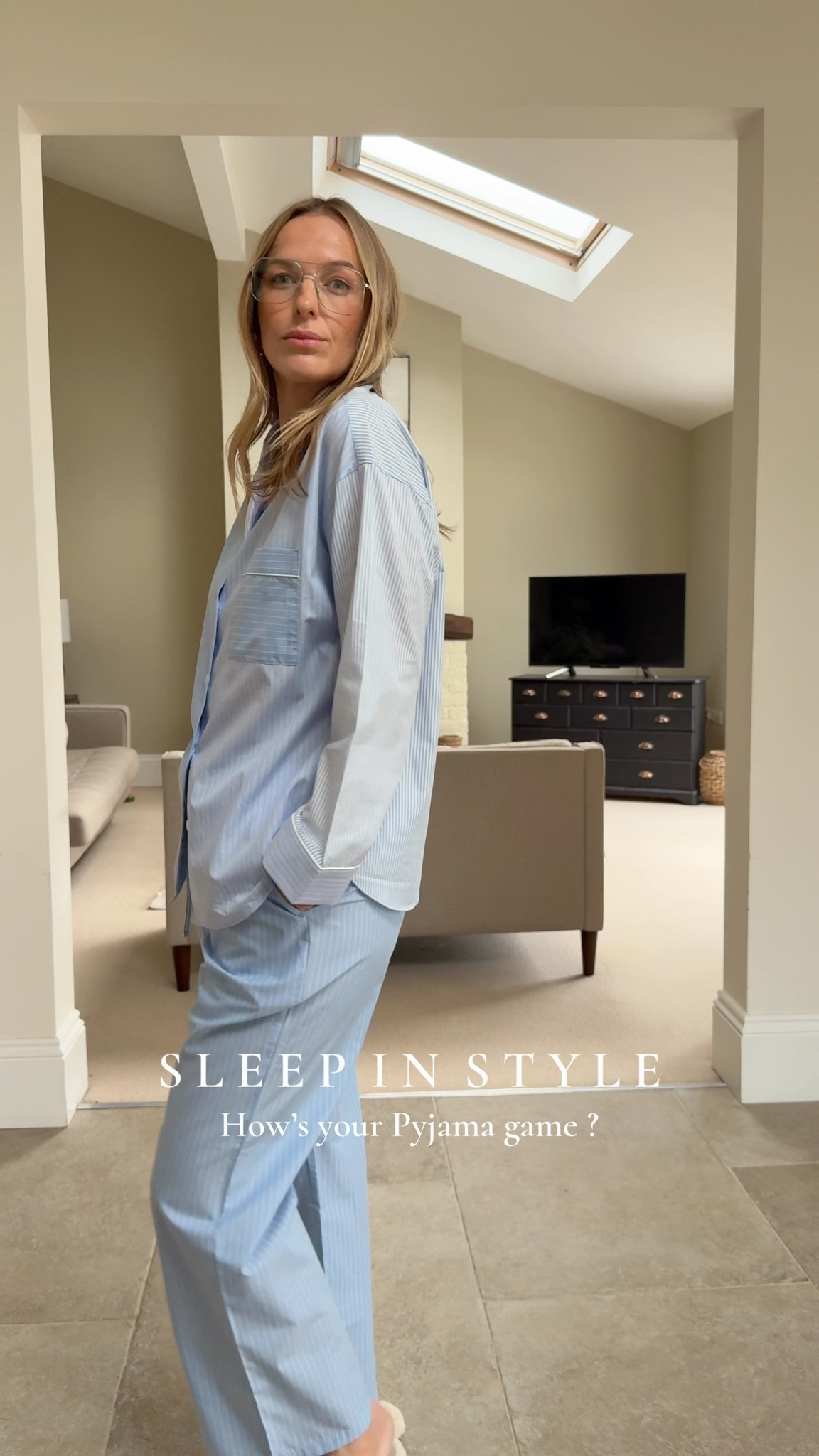 Fab pyjamas 
I love the usual stripe variation and patching 👌🏻 
100% high count cotton 
Smooth and light to sleep in 
Pockets , drawcord elastic waist 👌🏻 
Wearing a large - I’d say fit is on the smaller side. 

#LTKfamily #LTKuk #LTKgiftguide