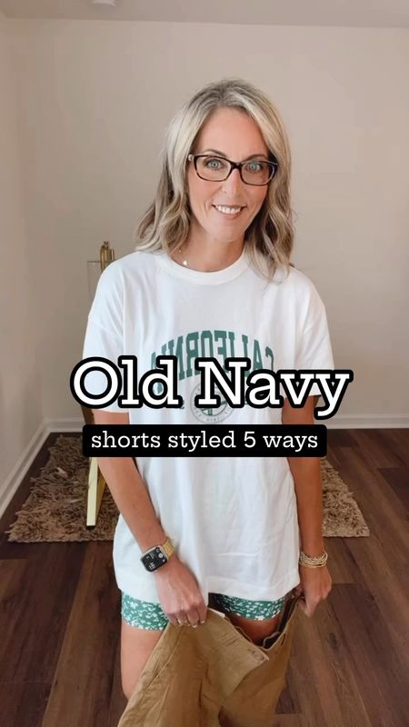 What fits like a dream and comes in 7 
colors? UMM, these Old Navy High-Waisted Chinos. They have elasticized back waist with front and back pockets! These are SO Redeem your super cash because it is the perfect time to stock up! 🙌🏼♥️💃🏼🎒
Size small in all  
1. Shorts- Cali  tee- size small $12
2. Shorts - Cream top $20
3.  Shorts- red top $10
4. Shorts- stripe tank $10
5.  Shorts- Black top $25


#LTKFindsUnder50 #LTKOver40 #LTKStyleTip