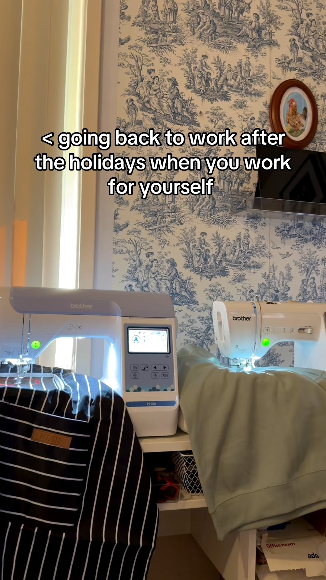 One of the perks of running your own embroidery shop 

#LTKmorningroutine #LTKdayinmylife #LTKHome