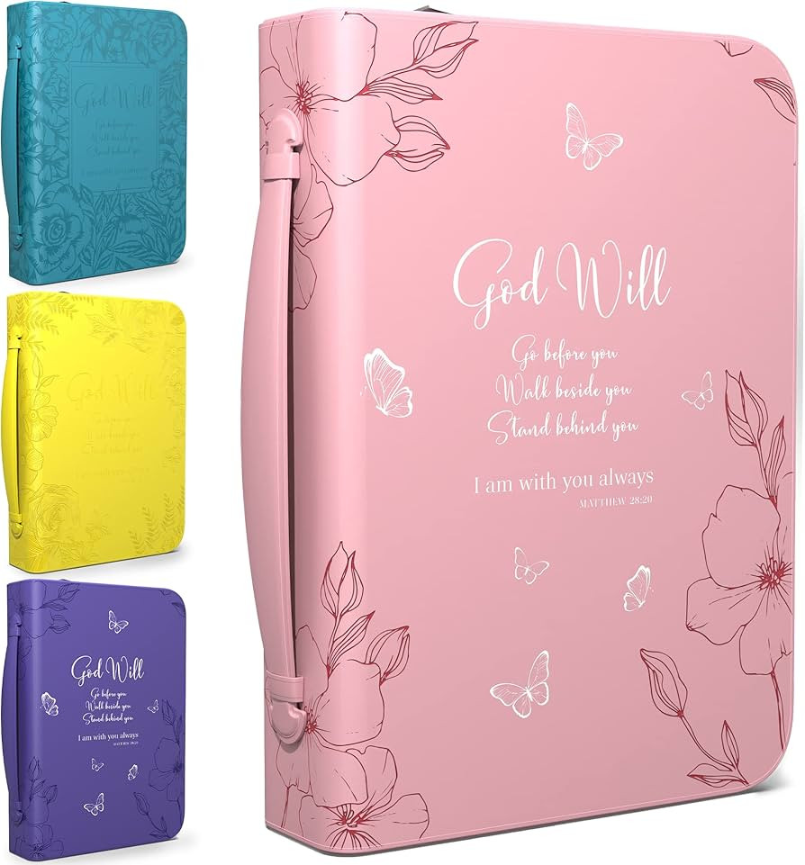 DEHITE Bible Cover Case for Women – Leather Bible Carrying Bag Large Medium Size – | Fits Boo... | Amazon (US)