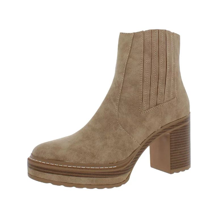 Steve Madden Womens Sarcastic Faux Leather Platform Ankle Boots - Walmart.com | Walmart (US)