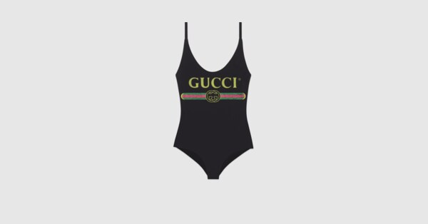 Gucci - Sparkling swimsuit with Gucci logo | Gucci (US)