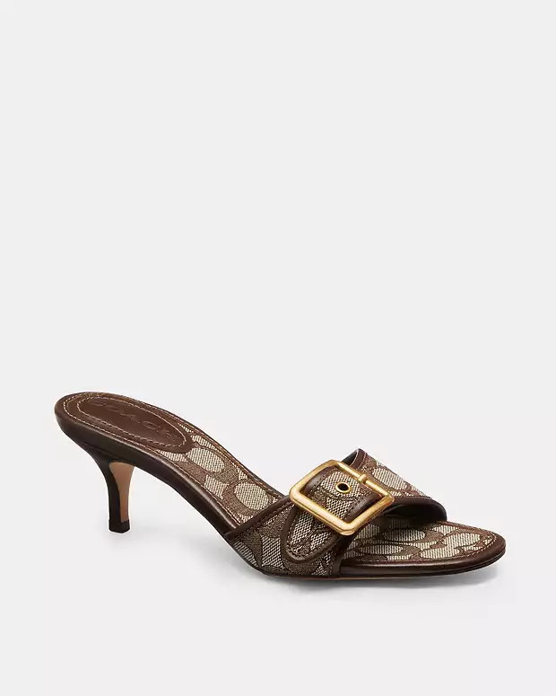 Margot Sandal In Signature Jacquard | Coach (US)