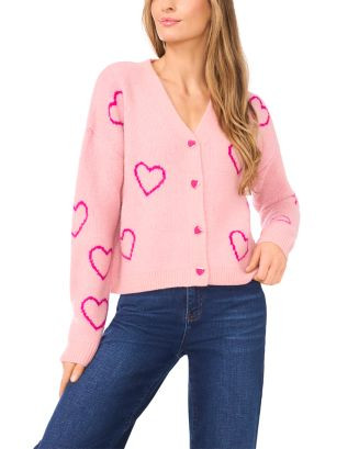 Heart Jacquard Cardigan | Bloomingdale's (US)