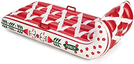 FUNBOY 52" Inflatable Toboggan Snow Sled, Holiday Cardigan Inspired, 1-2 Person Capacity, With Gr... | Amazon (US)
