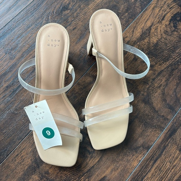 NWT Women’s Clear Stacy Mule heels - a .new day Size 9 | Poshmark