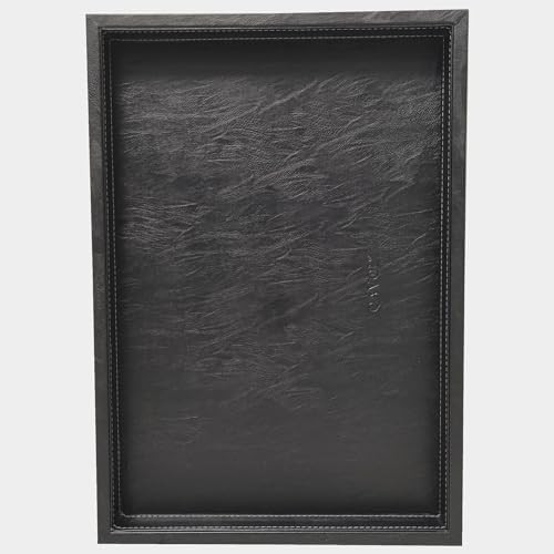 20 * 14 inches High-End Light Luxury Leather Rectangle Oversized Service Tray for Ottoman Tray, C... | Amazon (US)