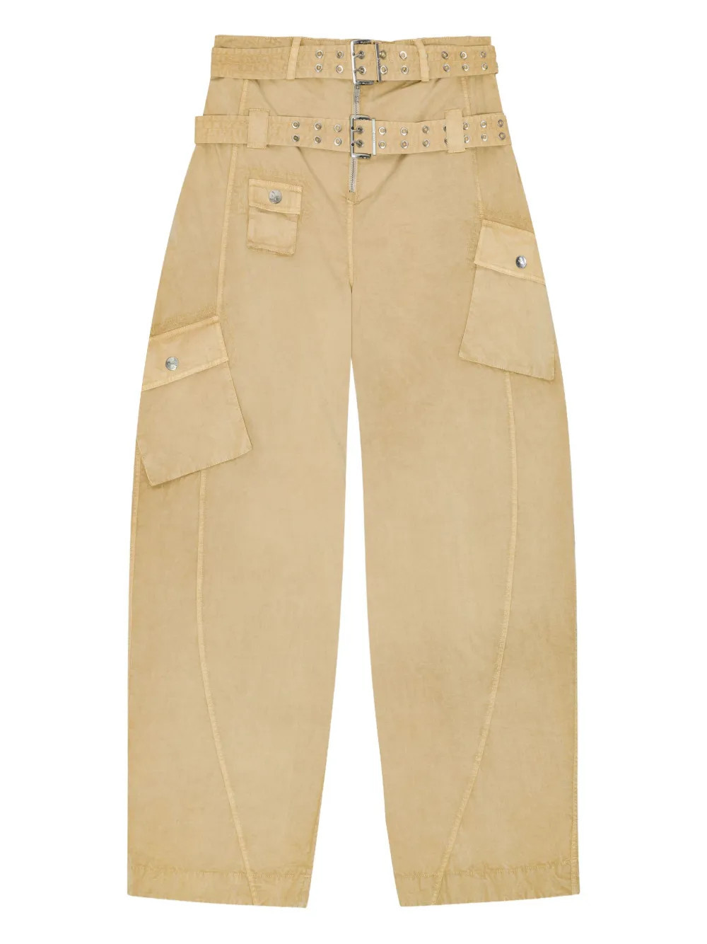 GANNI cargo-pocket trousers - Neutrals | Farfetch Global