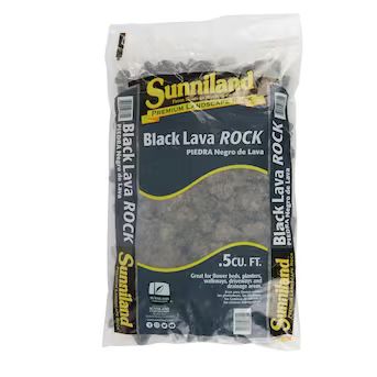 Sunniland 0.5-cu ft 16.5-lb Black Lava Rock | Lowe's