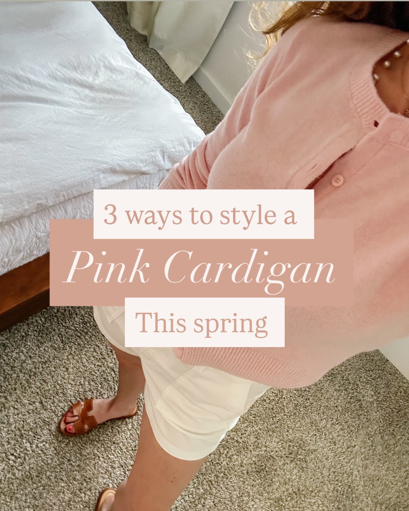 3 ways to style a pink cardigan for spring! 🌸🌸 I love mixing winter pieces into my spring wardrobe, and a pastel cardigan is a great way to do that!!

#LTKSeasonal #LTKootd