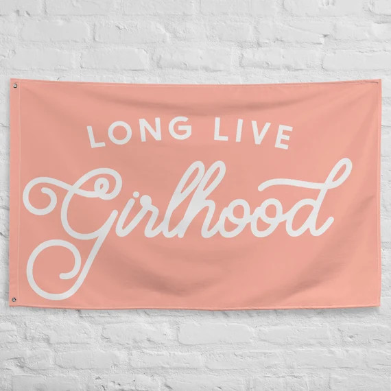 Long Live Girlhood Banner/ Boho Retro Lifestyle Banner/ Toddlerhood/ Kids Bedroom Decor/ Wall Han... | Etsy (US)