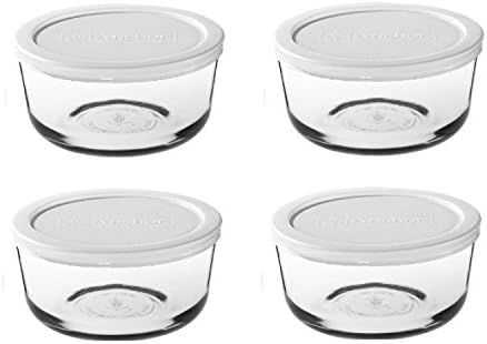 Pyrex storage sets - assorted (4 cup, Box of 4 Containers (White Lid)) | Amazon (US)